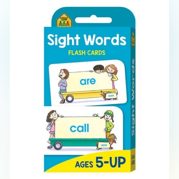 School Zone Sight Words Flash Cards Ages 5 and Up - Picture 1 of 3